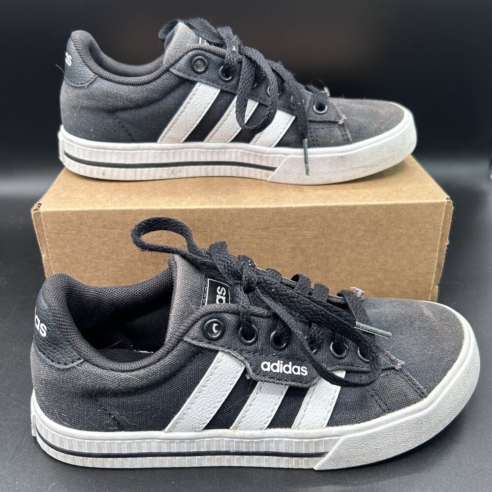 Adidas Daily 3.0 Sneaker Shoes Kids 1 Core Black White ART FX7270